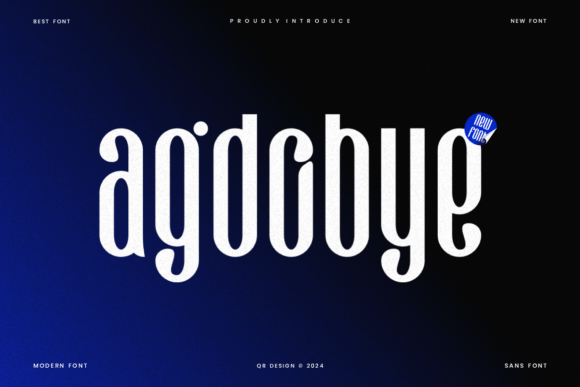 Agdobye: A Bold Sans Serif Typeface for Editorial Design
