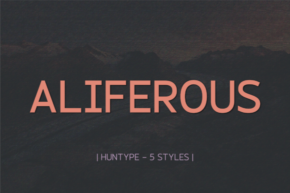 Aliferous Typeface for Modern Web Design