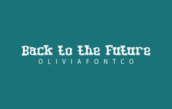 Back to the Future Font for Web Design