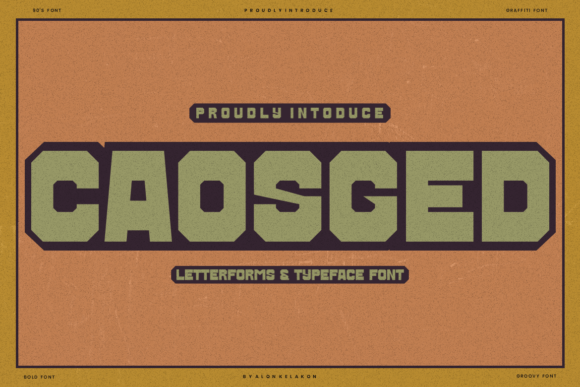 Caosged Typeface for Bold Web Design