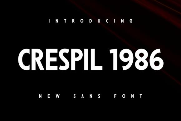 Crespil 1986: A Bold Sans Serif Typeface for Modern Campaigns