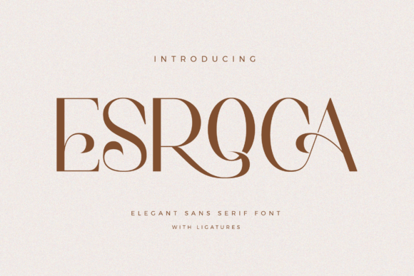 Esroca: The Minimalist Typeface for Crafters