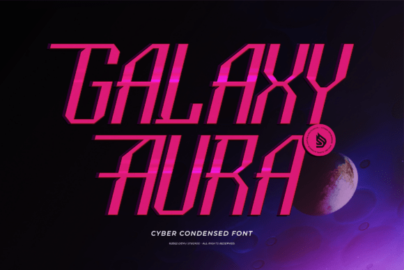 Galaxy Aura: The Cyber Condensed Typeface for Modern Brands