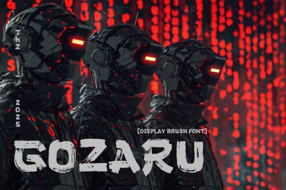 Gozaru Font: Bold Brush Typography for Edgy Brands