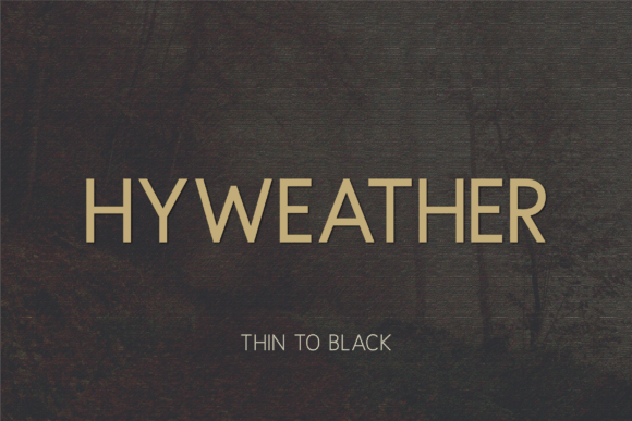 Hyweather: A Modern Sans Serif Typeface for Editorial Design