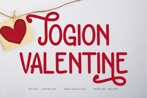Jogion Valentine: A Playful Sans Serif Typeface