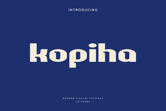 Kopiha: A Sans Serif Font for Elegant Editorial Design