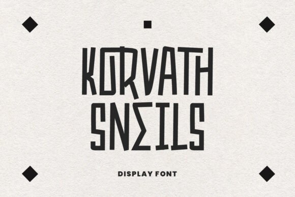 Korvath Sneils: A Bold Typeface for Editorial Design