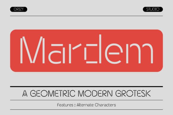 Mardem: A Modern Stencil Sans Serif Font for Web