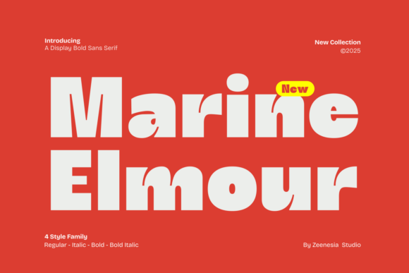 Marine Elmoure: A Sterling Serif Typeface for Editorial Design