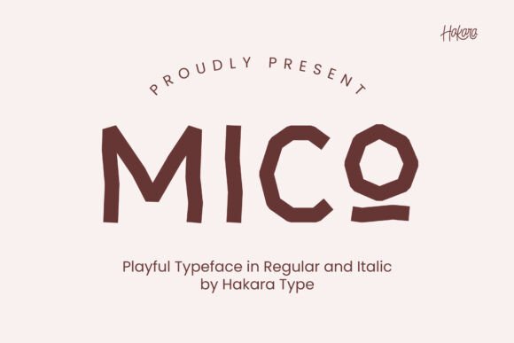 Mico Typeface: Bold Zig-Zag Fonts for Web Design