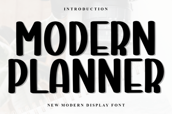 Modern Planner Font for Social Campaigns