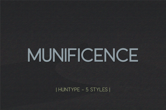 Munificence: A Modern Sans Serif Font for Branding