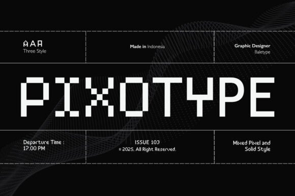 Pixotype: A Pixel Sans Serif Font for Makers