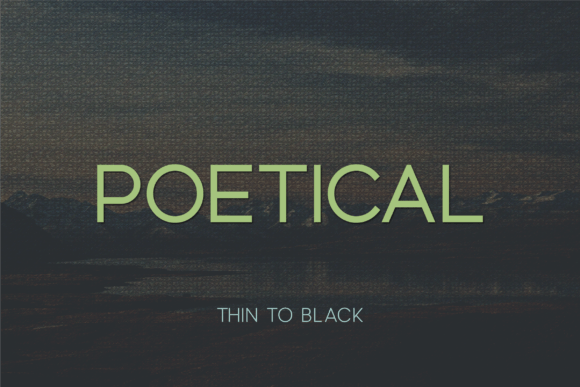 Poetical Font: Modern Sans Serif for Campaigns