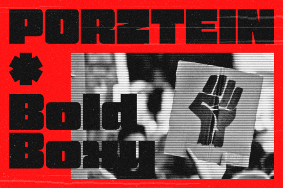 Porztein: The Bold Sans Serif Typeface for Impact