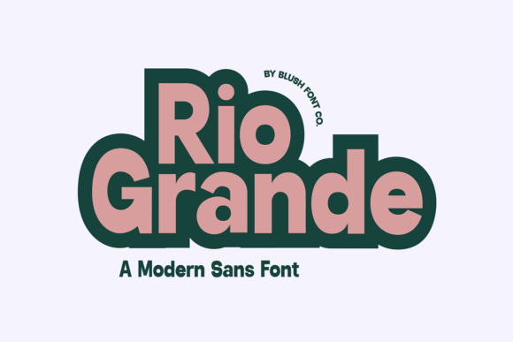 Rio Grande: Bold Retro Sans Serif Typeface