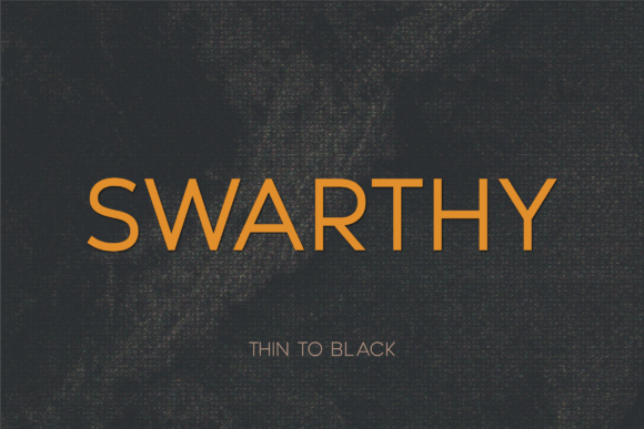 Swarthy Font: A Modern Typeface for Makers