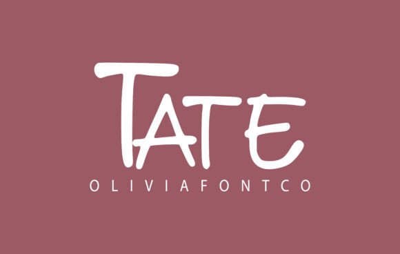 Tate Font: A Romantic Handwritten Typeface for Branding