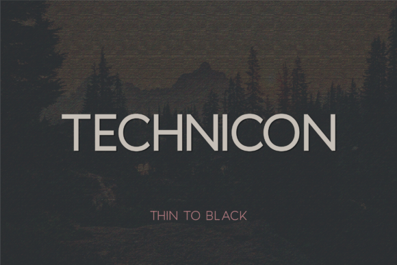 Technicon: A Modern Sans Serif Typeface for Branding