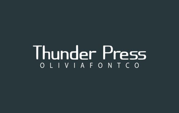 Thunder Press Font: Romantic Handwritten Typography