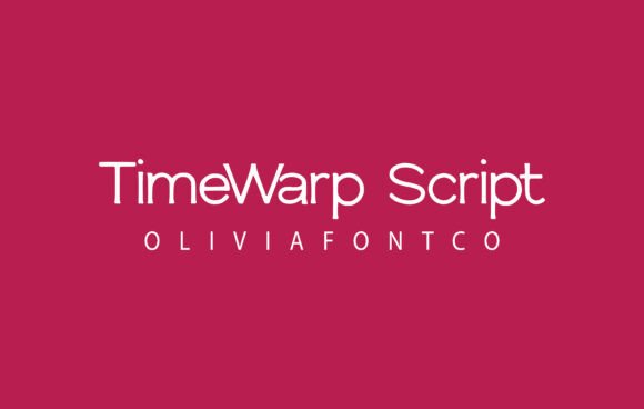 Timewarp Script Typeface for Editorial Design