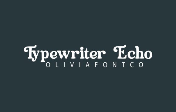 Typewriter Echo Font for Modern Web Design